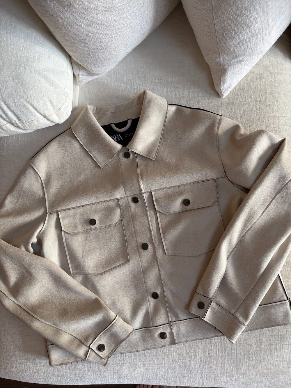 Zara faux suede jacket
